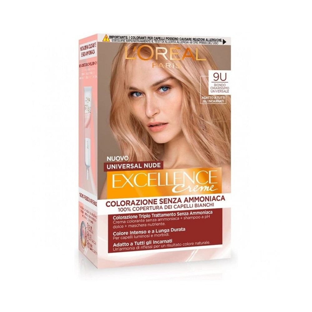 LOreal Paris Excellence Creme Universal Nude - 9U Biondo Chiarissimo Universale